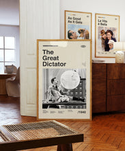 The Great Dictator Wall Art Print - Charlie Chaplin Movie Poster - Minimalist - Midcentury Art 1435707154