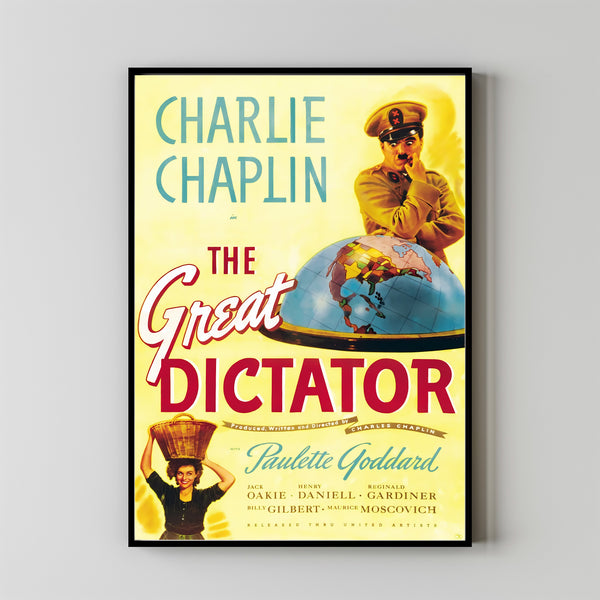 The Great Dictator (1940) Poster Art Print Movie Posters Gift for Movie lovers 2