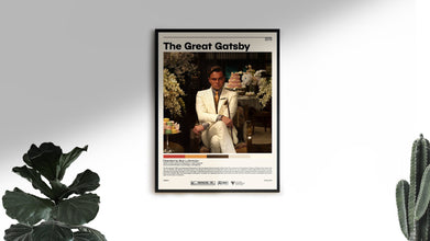The Great Gatsby Poster  Baz Luhrmann, Minimalist Movie Poster, Vintage Retro Art Print, Custom Poster, Wall Art Print, Home Decor 1229983890