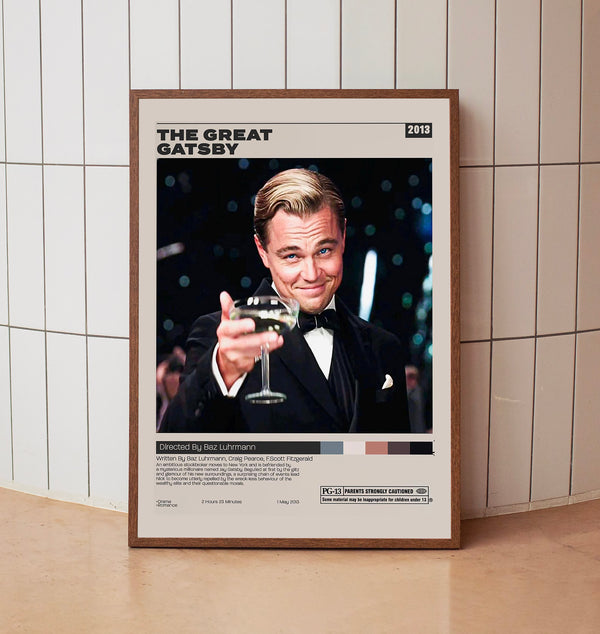 The Great Gatsby, Baz Luhrmann, Minimalist Movie Poster