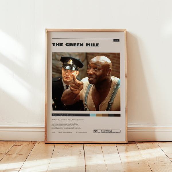 The Green Mile Poster, Tom Hanks Wall Art, Minimalist Wall Decor, Mid Century Design, Old Film Print, Gift for Movie Lovers 1749209527