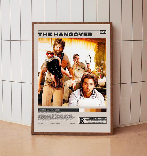 The Hangover, Todd Phillips, Minimalist Movie Poster, A3 poster 1