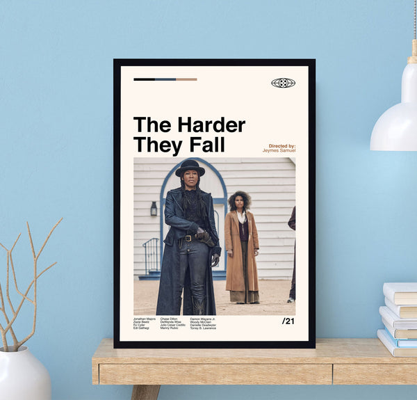 The Harder They Fall Poster, Jeymes Samuel, Movie Poster, Vintage Poster, Modern Art, Midcentury Poster, Film Poster, Wall Decor 1736462493