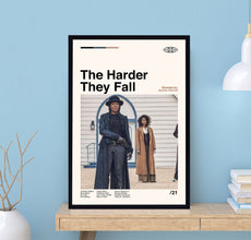The Harder They Fall Poster, Jeymes Samuel, Movie Poster, Vintage Poster, Modern Art, Midcentury Poster, Film Poster, Wall Decor 1736462493