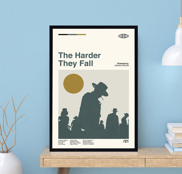 The Harder They Fall Poster, Jeymes Samuel, Vintage Poster, Minimalist Movie Poster, Vintage Print, Custom Poster, Gifts For Him 1710925287