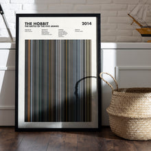 The Hobbit The Battle Of The Five Armies Movie Barcode Print, The Hobbit Print, The Hobbit Poster, The Hobbit Wall Art, The Hobbit Art Print 1617488966
