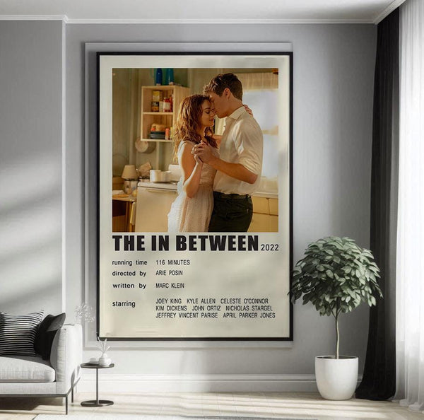 The In Between (2022) Movie Poster Canvas Poster Minimalist Poster Art Print Gifts for Lover Mural Painting Home Decoration 1763268222