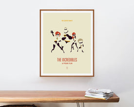 The Incredibles - Minimalist Poster, The Incredibles Poster, Minimalist Print, Craig T Nelson, Samuel L Jackson, Holly Hunter, Pixar Studio 621548811