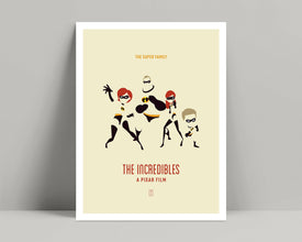 The Incredibles - Minimalist Poster, The Incredibles Poster, Minimalist Print, Craig T Nelson, Samuel L Jackson, Holly Hunter, Pixar Studio 621548811