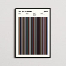 The Incredibles Movie Barcode Print, The Incredibles Print, The Incredibles Poster, The Incredibles Wall Art, The Incredibles Art Print 1631660895