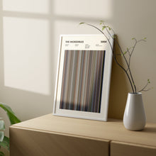 The Incredibles Movie Barcode Print, The Incredibles Print, The Incredibles Poster, The Incredibles Wall Art, The Incredibles Art Print 1631660895