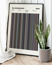 The Incredibles Movie Barcode Print, The Incredibles Print, The Incredibles Poster, The Incredibles Wall Art, The Incredibles Art Print 1631660895
