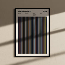 The Incredibles Movie Barcode Print, The Incredibles Print, The Incredibles Poster, The Incredibles Wall Art, The Incredibles Art Print 1631660895