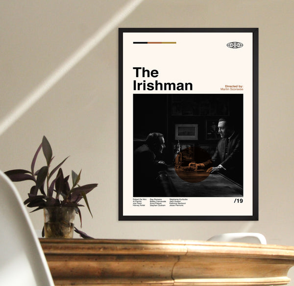 The Irishman Poster Print, Minimalist Movie, Movie Poster, Mid Century Poster, Modern Poster, Printable Art, Digital Art, Wall Art 1517610508