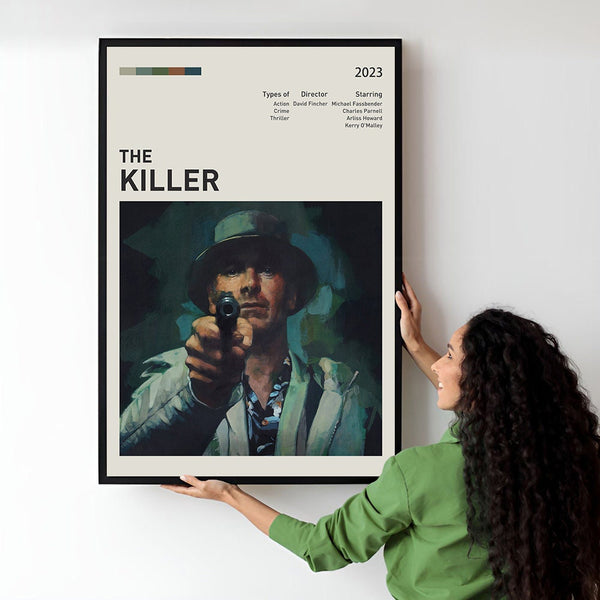 The Killer Movie Poster  Minimalist  Midcentury Poster  Wall Art Print  Retro Movie Poster 1748540955