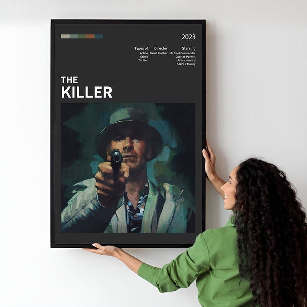 The Killer Movie Poster  Minimalist  Midcentury Poster  Wall Art Print  Retro Movie Poster 1748540955 - Copy