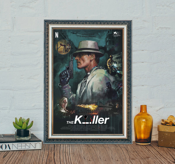 The Killer (2023) Movie Poster, Classic Movie The Killer Poster, Vintage Canvas Cloth Photo Print 1600092895