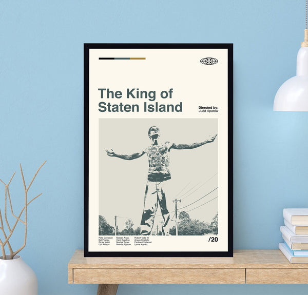 The King of Staten Island Poster, Judd Apatow, Wall Art Print, Minimalist Movie, Modern Vintage, Minimalist Poster, Vintage Poster 1696745396