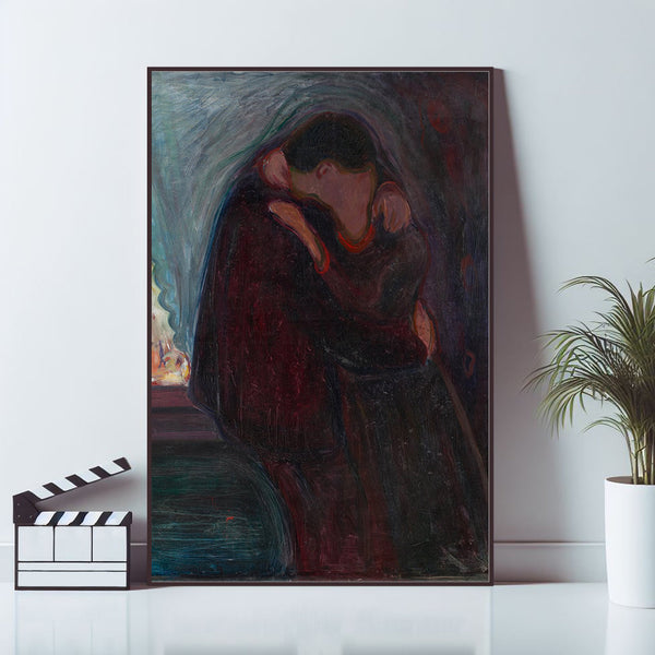 The Kiss Retro Poster, Art Poster, Home Decor, Live Room Wall Art, High Quality Reproduction, Canvas Material Gift, Keepsake 1613937060