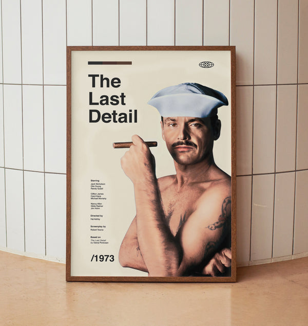 The Last Detail Wall Art Print  - Jack Nicholson - Midcentury Vintage Minimalist  Movie Poster 1571639828