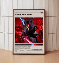 The Last Jedi Star Wars Poster, Rian Johnson, Minimalist Movie Poster