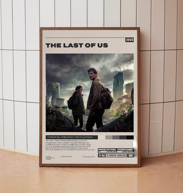 The Last of Us Poster, Craig Mazin, Minimalist Tv Series, Vintage Retro Art