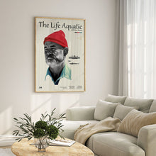 The Life Aquatic with Steve Zissou Movie Poster  Minimalist  Midcentury Poster  Wall Art Print  Retro Movie Poster 1733279155