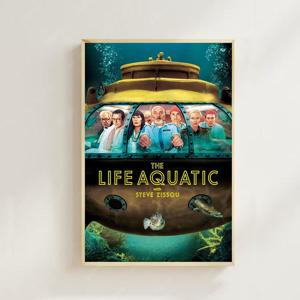 The Life Aquatic with Steve Zissou (2004)--Movie  Poster(Regular Style) Art Prints,Home Decor,Vintage Movie Poster,Canvas Poster 1645393203