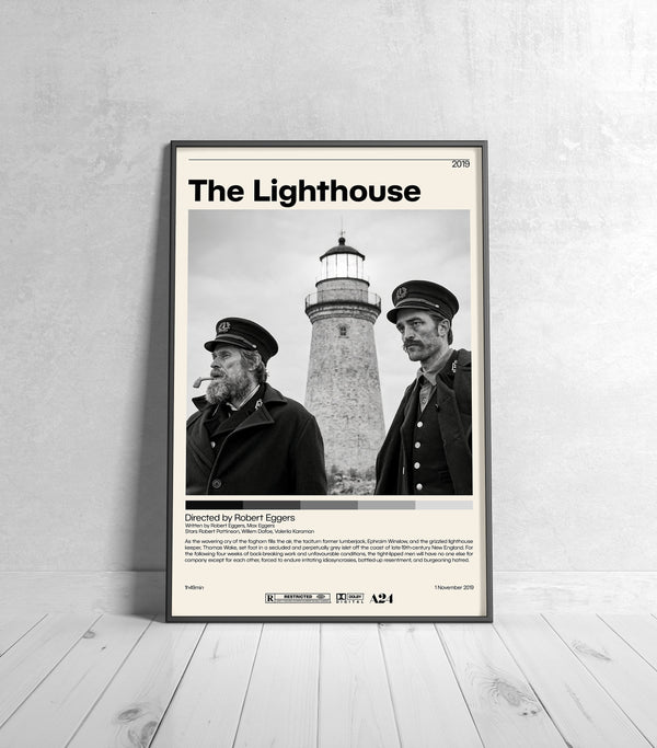 The Lighthouse Movie Poster  Robert Eggers, Robert Pattinson Minimalist Movie Poster, Vintage Retro Art Print, Custom Poster, Wall Art 1195292898