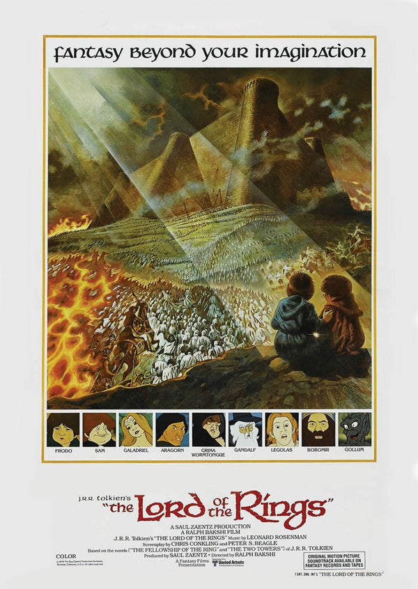 The Lord of the Rings 1978 Animation Alternative Film Movie Print Wall Art Poster 1565265036