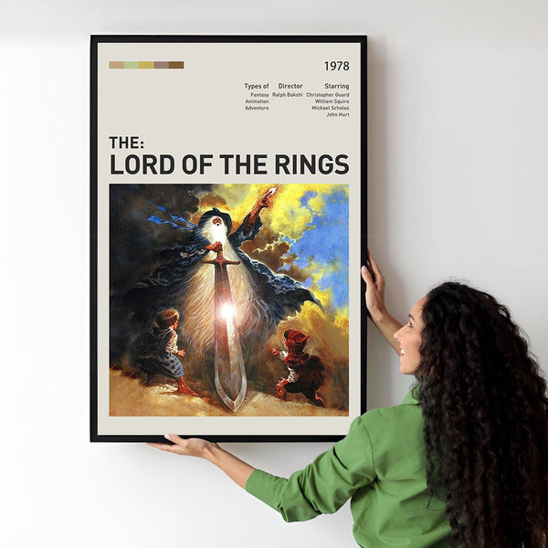 The Lord of the Rings Movie Poster  Minimalist  Midcentury Poster  Wall Art Print  Retro Movie Poster 1747695493 - Copy