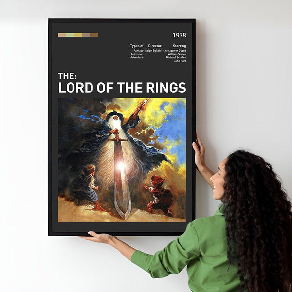 The Lord of the Rings Movie Poster  Minimalist  Midcentury Poster  Wall Art Print  Retro Movie Poster 1747695493