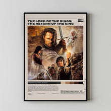 The Lord of the Rings The Return of the King, Peter Jackson, Minimalist Movie Poster, Vintage Retro Art
