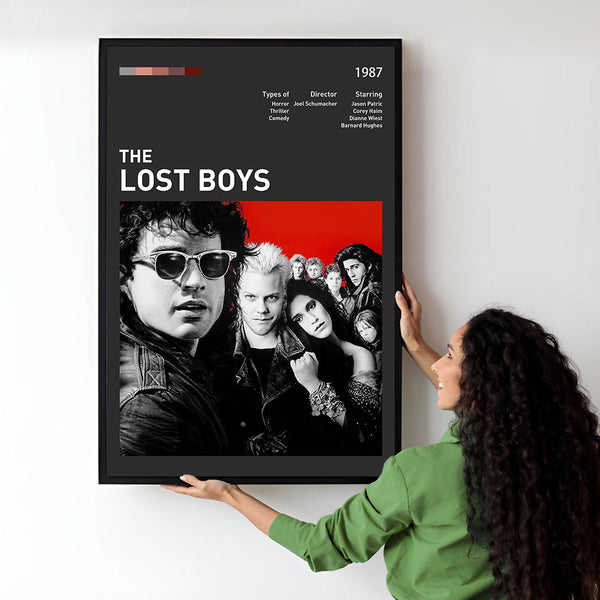 The Lost Boys Movie Poster  Minimalist  Midcentury Poster  Wall Art Print  Retro Movie Poster 1734349816 - Copy