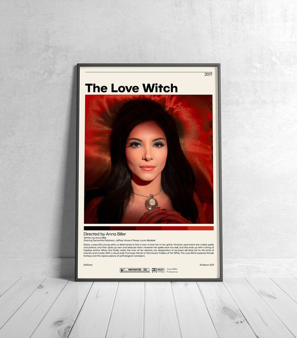 The Love Witch  Anna Biller, Minimalist Movie Poster, Vintage Retro Art Print, Custom Poster, Wall Art Prin, Home Decor 1006049255
