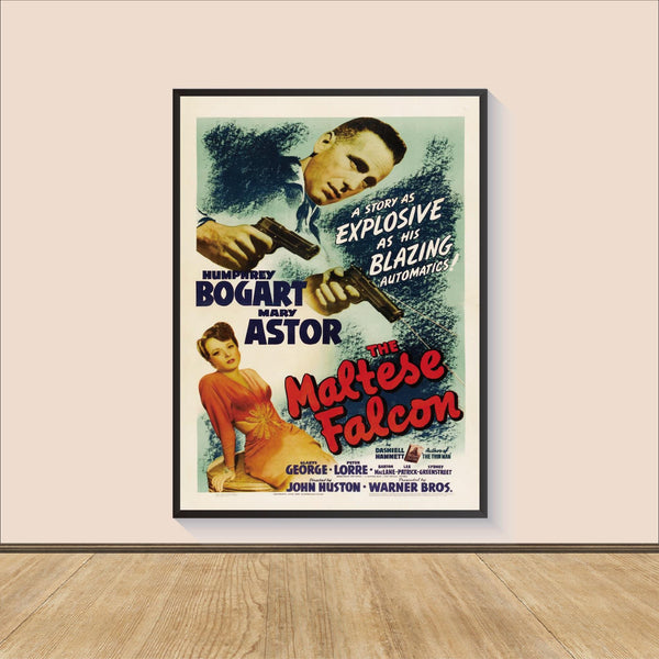 The Maltese Falcon Vintage Movie Poster Print, Canvas Wall Art, Room Decor, Movie Art, Gifts for Her, Wall Art Print, Art Poster For Gift 1571556853