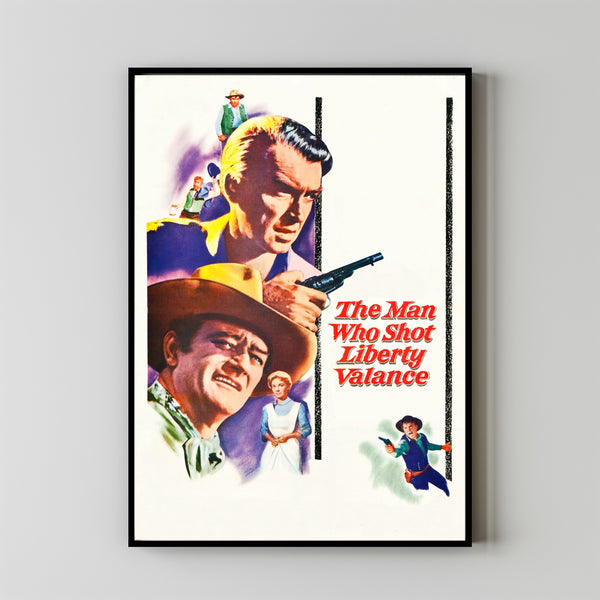 The Man Who Shot Liberty Valance Movie Poster Art Print Movie Posters Gift for Movie lovers