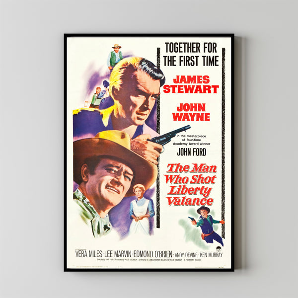 The Man Who Shot Liberty Valance Movie Poster Art Print Movie Posters Gift for Movie lovers 1