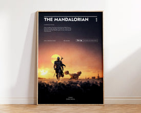 The Mandalorian Poster  Star Wars Poster  Art Print  Movie Posters  TV Posters  Gift for Movie lovers 1287553996