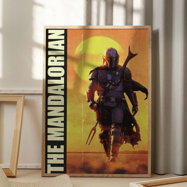 The Mandalorian Tv Series Poster   Vintage Poster   Modern Art Wall Art   Midcentury Poster   Jon Favreau  1760508423