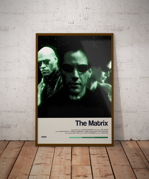 The Matrix Movie Poster - Retro Movie Poster Print - Wall Art Poster Decor - Vintage Movie Poster Art - Minimalist Movie Poster 1666138539 - Copy