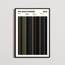 The Maze Runner Movie Barcode Print, The Maze Runner Print, The Maze Runner Poster, The Maze Runner Wall Art 1631661033