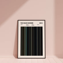 The Maze Runner Movie Barcode Print, The Maze Runner Print, The Maze Runner Poster, The Maze Runner Wall Art 1631661033