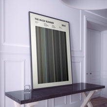 The Maze Runner Movie Barcode Print, The Maze Runner Print, The Maze Runner Poster, The Maze Runner Wall Art 1631661033