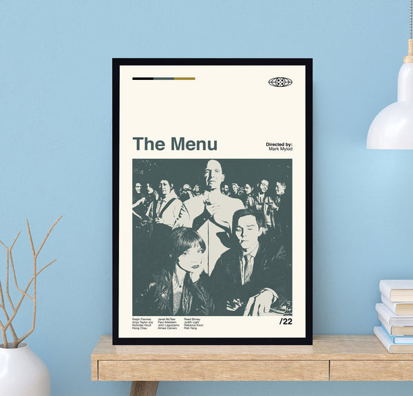 The Menu Poster, The Menu Movie, Mark Mylod, Wall Art Print, Minimalist Movie, Modern Vintage, Minimalist Poster, Vintage Poster 1711020355