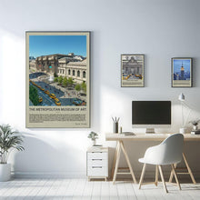 The Metropolitan Museum of Art- New York City Landmark Travel Poster Travel Printed Canvas Landscape Prints Gifts for Lover City poster 1763781315