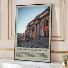 The Metropolitan Museum of Art- New York City Landmark Travel Poster Travel Printed Canvas Landscape Prints Gifts for Lover City poster 1763781315