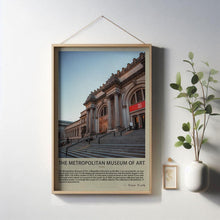The Metropolitan Museum of Art- New York City Landmark Travel Poster Travel Printed Canvas Landscape Prints Gifts for Lover City poster 1763781315