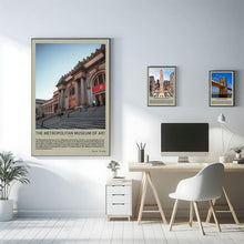 The Metropolitan Museum of Art- New York City Landmark Travel Poster Travel Printed Canvas Landscape Prints Gifts for Lover City poster 1763781315