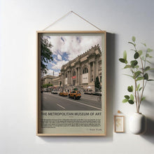 The Metropolitan Museum of Art- New York City Landmark Travel Poster Travel Printed Canvas Landscape Prints Gifts for Lover City poster 1763781315